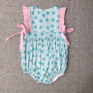 James and Lottie 12m strawberry romper GUC one small spot